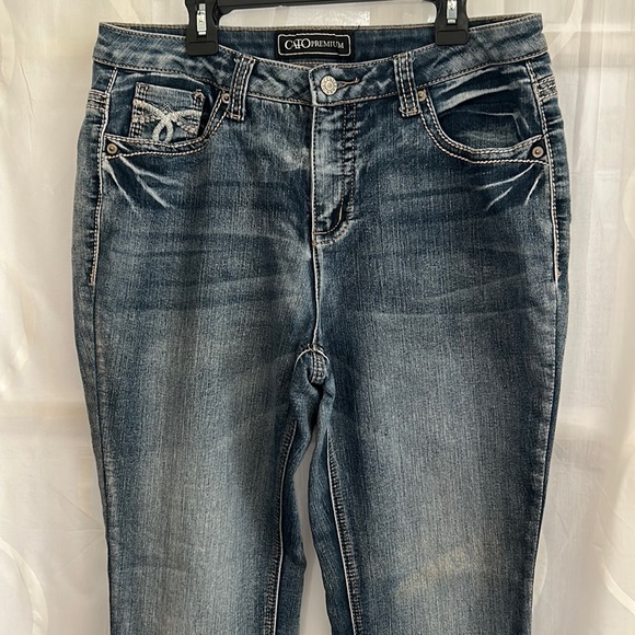 Cato Premium Mid Rise Jeans, Size 12P - Picture 4 of 9